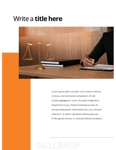 Law Firm Theme Presentation Templates