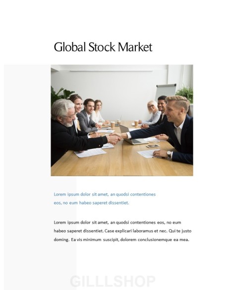 Stock Market PowerPoint Table of Contents