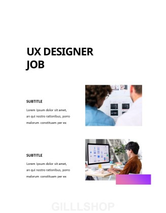 UX designer Business Presentation Templates