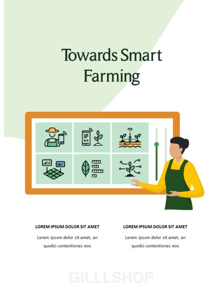 Smart Farming Technology Theme Presentation Templates