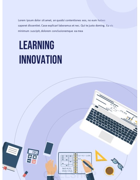 Online Teaching Learning template powerpoint