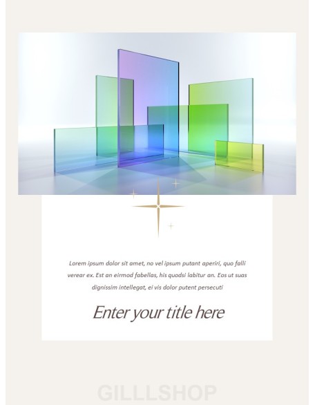 Glass Visual Design PPT Templates Simple Design