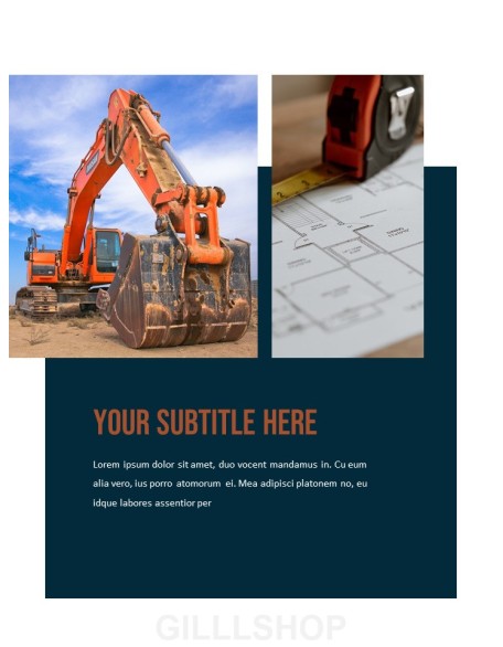 Heavy Equipment Construction creating PowerPoint Presentations