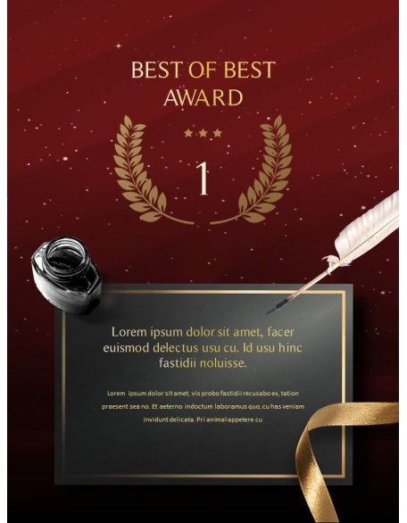 Best Awards elegant ppt templates