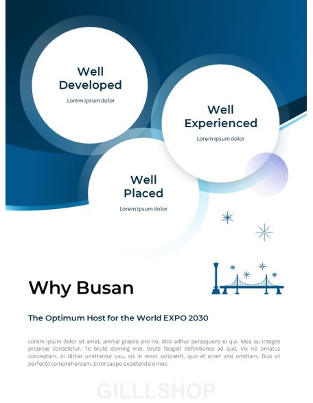 World EXPO 2030 BUSAN, KOREA presentation slide design