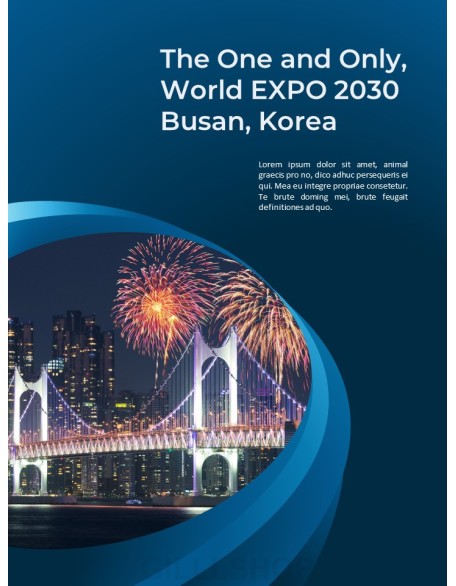 World EXPO 2030 BUSAN, KOREA presentation slide design