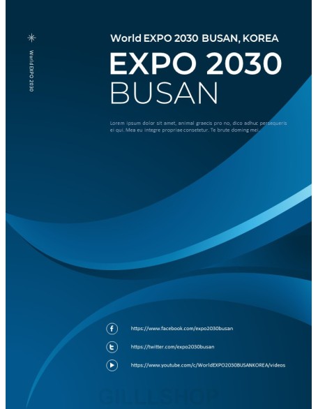 World EXPO 2030 BUSAN, KOREA presentation slide design