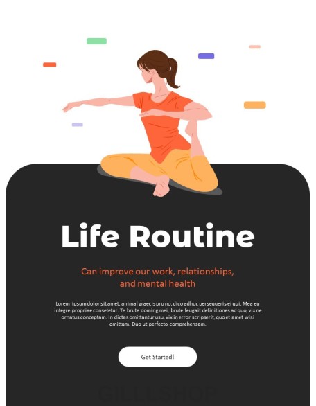 Daily Routine Life Style presentation template ppt powerpoint