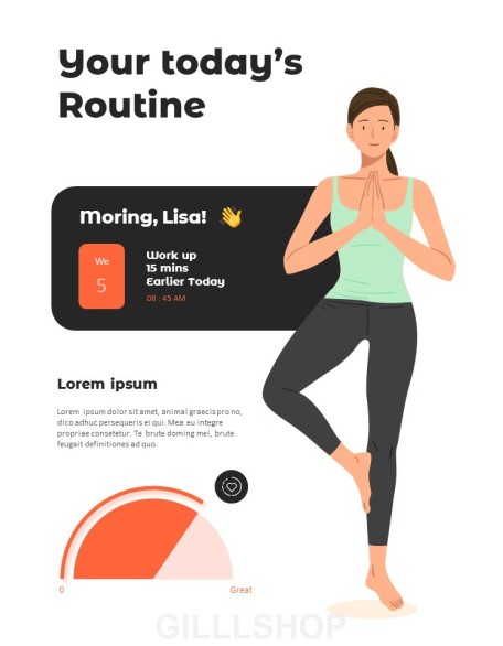 Daily Routine Life Style presentation template ppt powerpoint