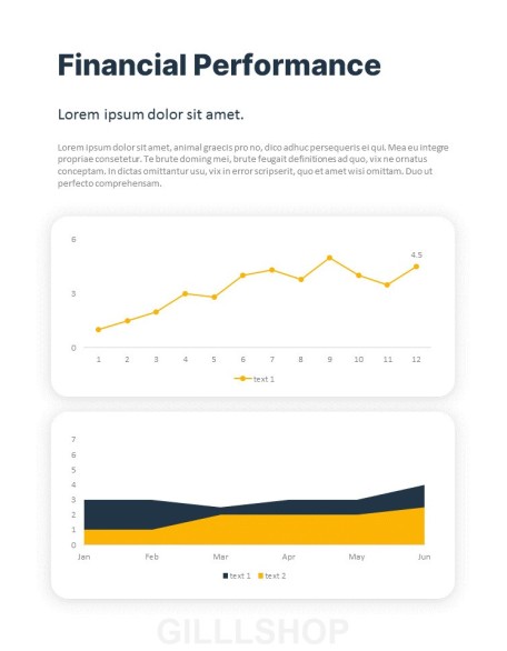 Performance Report business presentation template