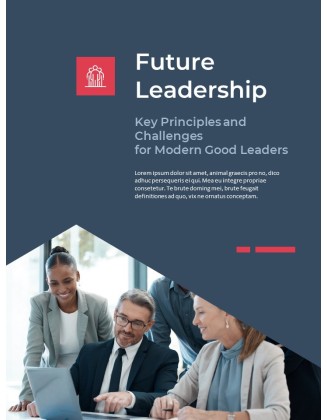 Good Leaders, Future Leadership PPT Format